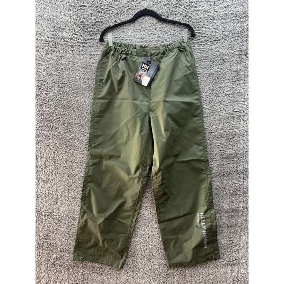 NWT Helly Hansen Mandal 70429 Elastic Waist‎ Waterproof Pants Army Green Size M